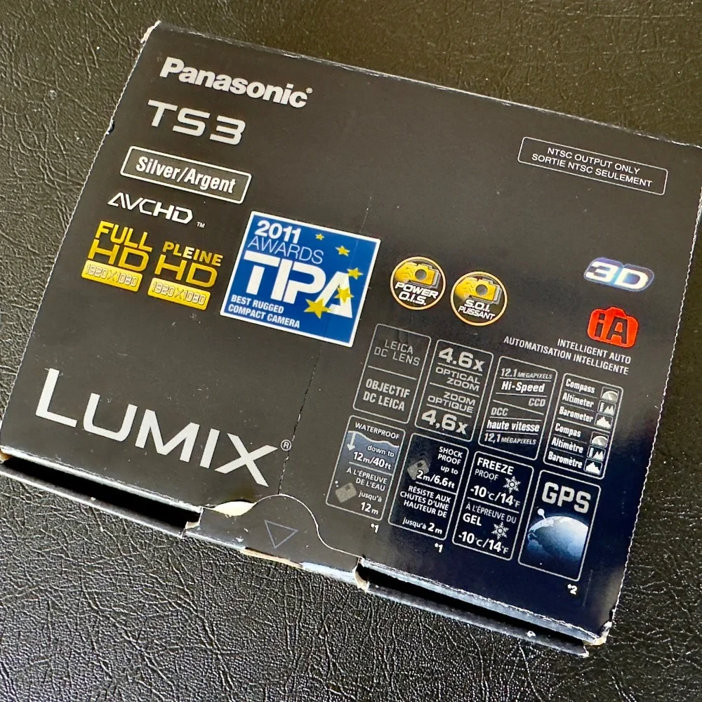 panasonic LUMIX DMC-TS3/FT3 waterproof camera